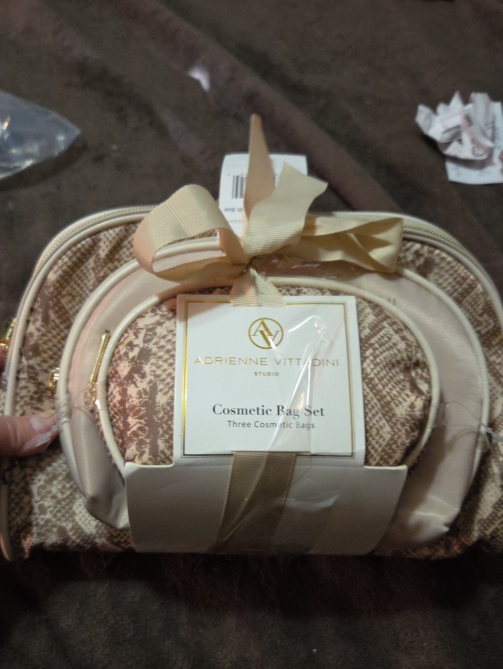 Adrienne Vittadini Cosmetic Bag Set